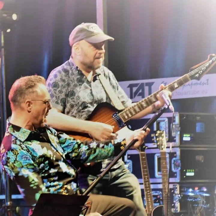Met gitarist Bart Peeters